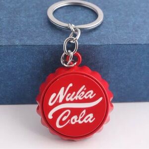 Fallout Nuka Cola Theme Bottle Opener Keychain Purse Charm TV Series Video Game
